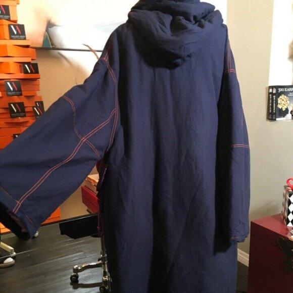 The People of the Labyrinths Blue Cotton Jacket - Picture 6 of 12